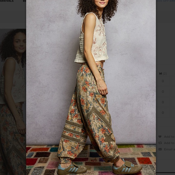 💕POL “ RUBY 3 “ POL  Jogger Pants with Cut and Sew Sweater Knit 87 - Picture 5 of 7